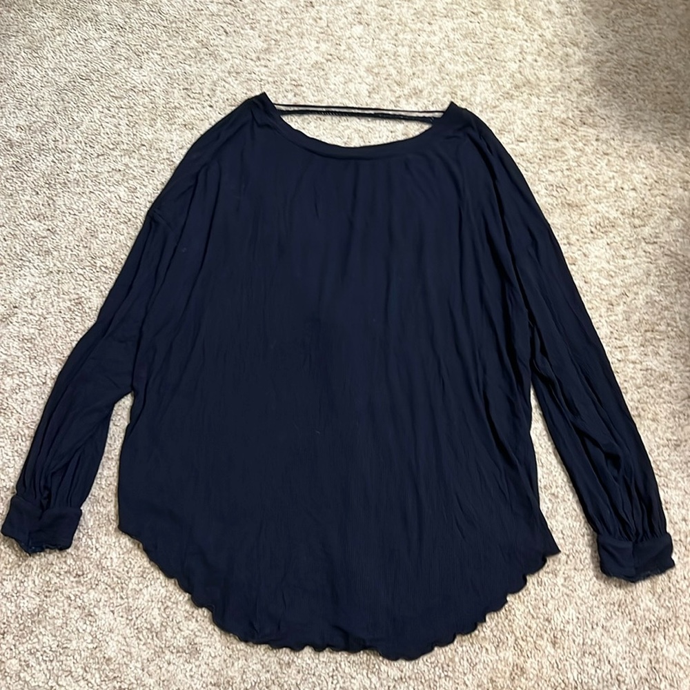 Free People Open back tunic size small EUC in black
